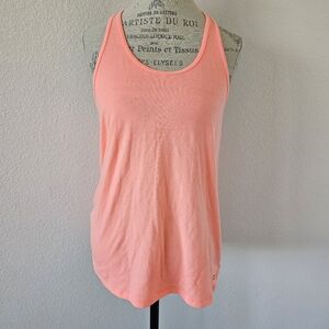 GapFit Bright Fluorescent Orange Racerback Tank Top Size medium